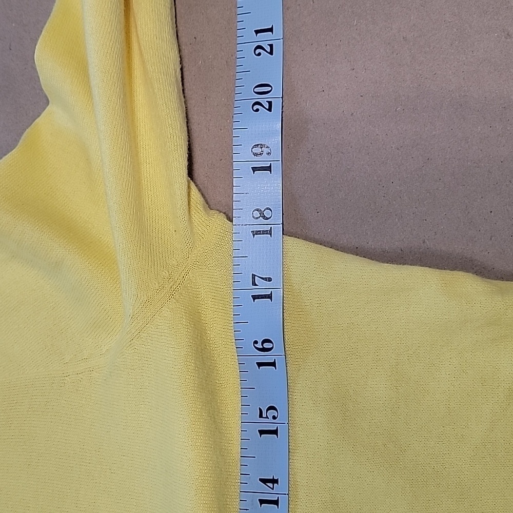 Chaps Size M Lemon Yellow Button Front Long Sleev… - image 6